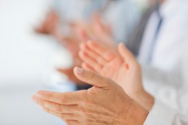 People clapping